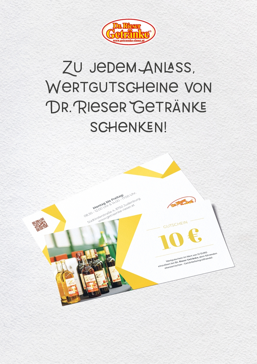 Jetzt Wertgutscheine schenken!